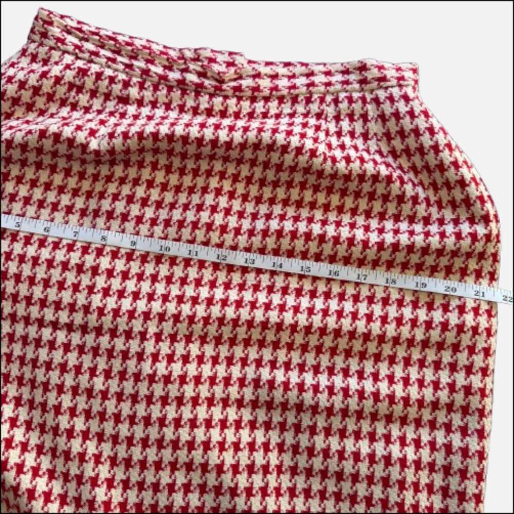 Vintage Christian Dior Houndstooth Christmas Dinner Gala Skirt Suit (Size 12) - Picture 14 of 16